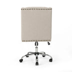 Sedia da ufficio girevole con base cromata