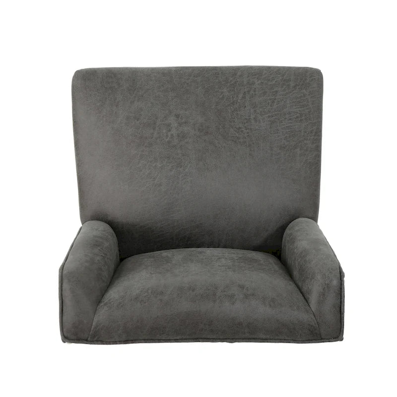 Sedia da ufficio girevole con base cromata