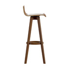 Sgabello girevole in legno di design Mid-Century Modern (set da 2)
