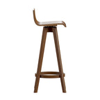 Sgabello girevole in legno di design Mid-Century Modern (set da 2)