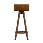 Sgabello girevole in legno di design Mid-Century Modern (set da 2)