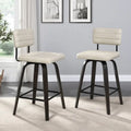 Sgabello da bar girevole ad altezza bancone con sedile in pelle PU