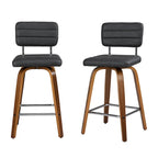 Sgabello da bar girevole ad altezza bancone con sedile in pelle PU