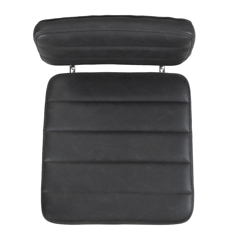 Sgabello da bar girevole ad altezza bancone con sedile in pelle PU