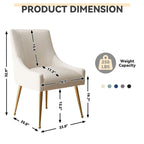 Set di 2 Poltrone Accent Imbottite con Maniglia Posteriore