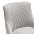 Set di 2 Poltrone Accent Imbottite con Maniglia Posteriore