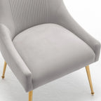 Set di 2 Poltrone Accent Imbottite con Maniglia Posteriore