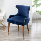 Poltrona accent in velluto Mid-Century Modern