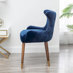 Poltrona accent in velluto Mid-Century Modern