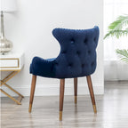 Poltrona accent in velluto Mid-Century Modern