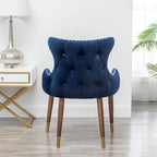 Poltrona accent in velluto Mid-Century Modern