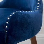 Poltrona accent in velluto Mid-Century Modern
