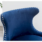 Poltrona accent in velluto Mid-Century Modern