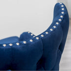 Poltrona accent in velluto Mid-Century Modern