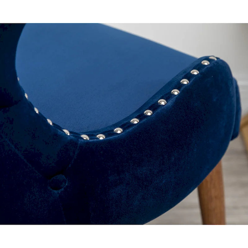 Poltrona accent in velluto Mid-Century Modern