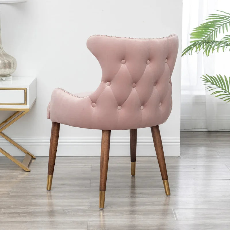 Poltrona accent in velluto Mid-Century Modern