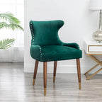 Poltrona accent in velluto Mid-Century Modern