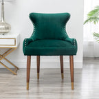 Poltrona accent in velluto Mid-Century Modern