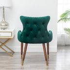 Poltrona accent in velluto Mid-Century Modern