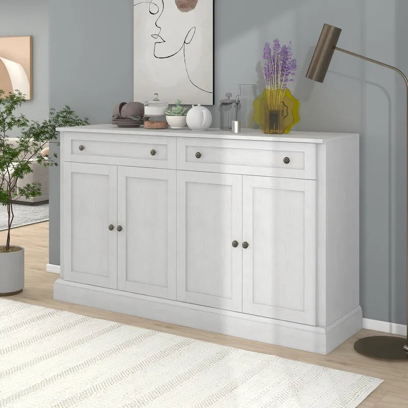 Madia/Credenza con 2 Cassetti e 4 Ante