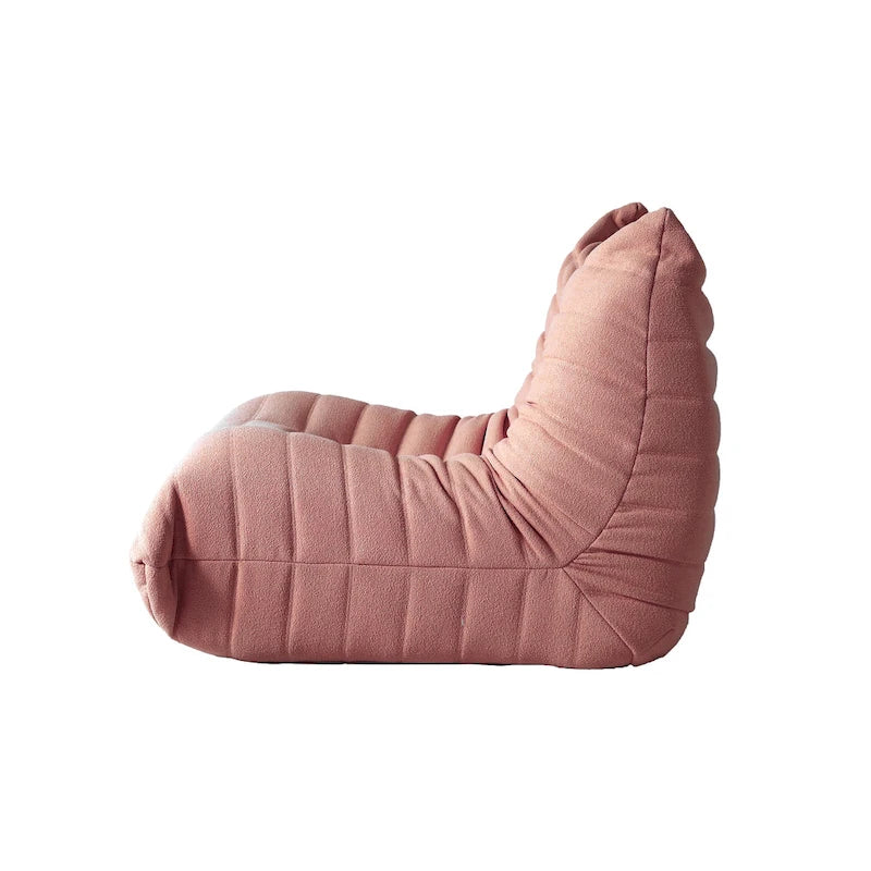 Poltrona a sacco singola in tessuto Teddy