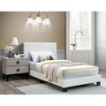 Letto singolo a piattaforma con contenitore sotto il letto