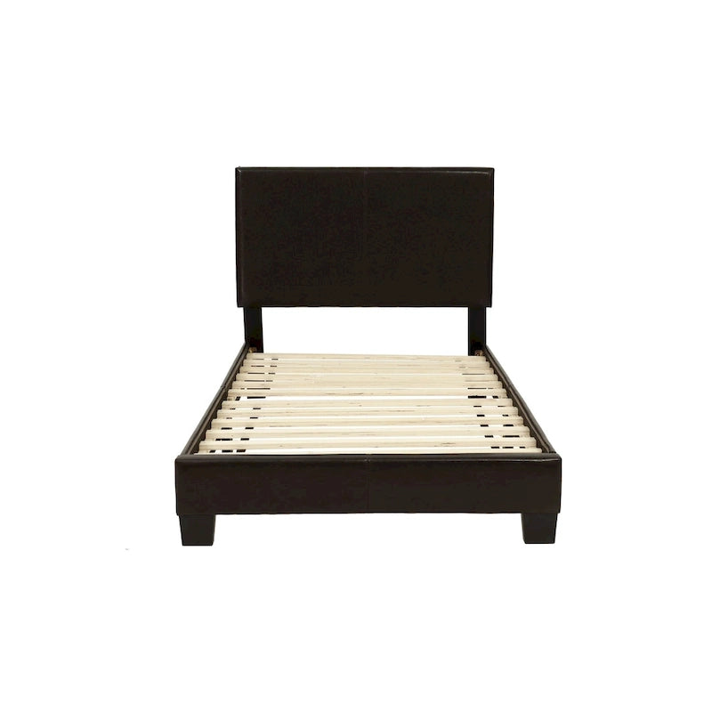 Letto singolo a piattaforma con contenitore sotto il letto