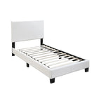 Letto singolo a piattaforma con contenitore sotto il letto
