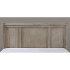 Letto a slitta in legno grigio con 2 cassetti