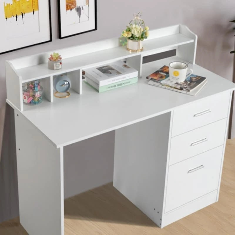 Scrivania per Computer con Cassetto e Ripiano Aperto