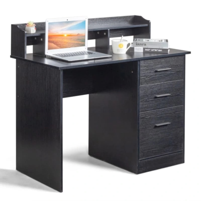 Scrivania per Computer con Cassetto e Ripiano Aperto