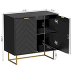 Madia Credenza con Ripiano Regolabile