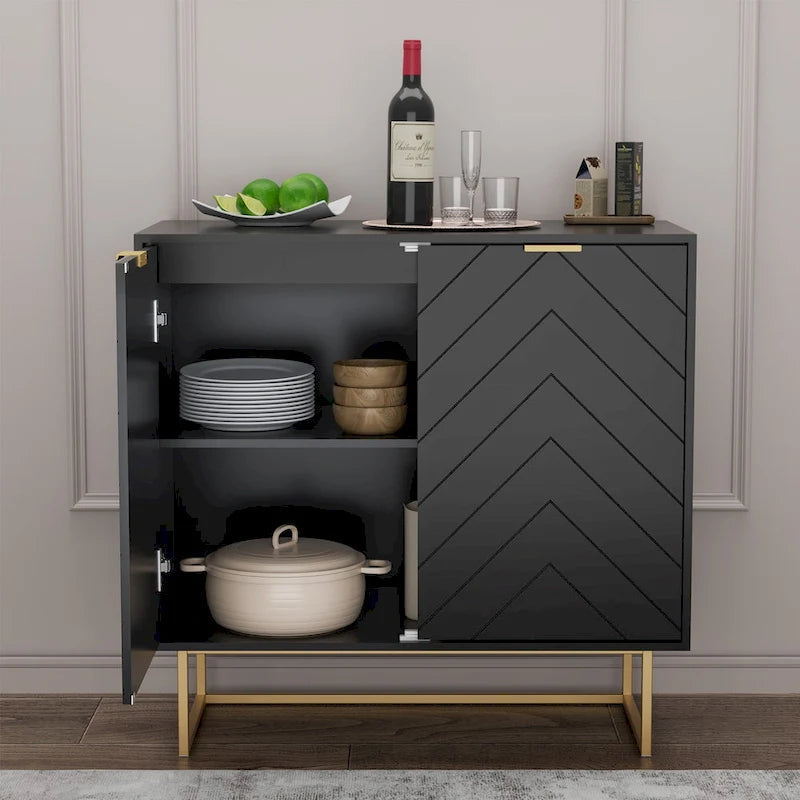 Madia Credenza con Ripiano Regolabile
