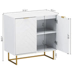 Madia Credenza con Ripiano Regolabile