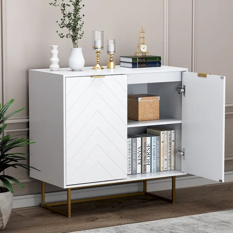 Madia Credenza con Ripiano Regolabile