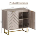 Madia Credenza con Ripiano Regolabile
