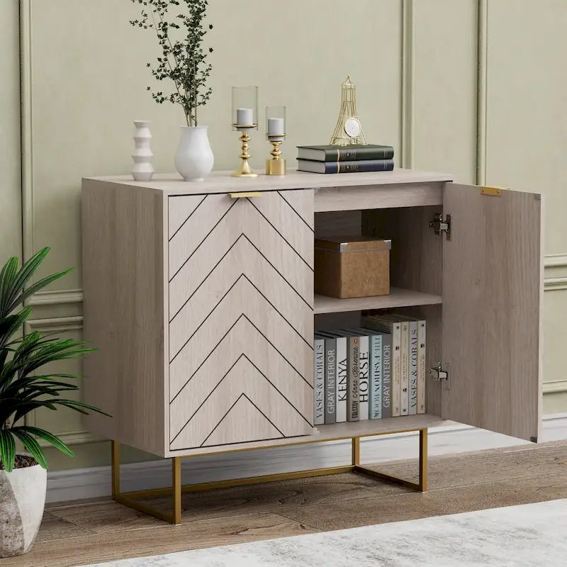 Madia Credenza con Ripiano Regolabile