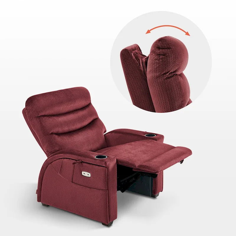Poltrona reclinabile elettrica Zero Gravity con poggiatesta regolabile