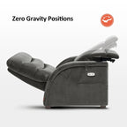 Poltrona reclinabile elettrica Zero Gravity con poggiatesta regolabile