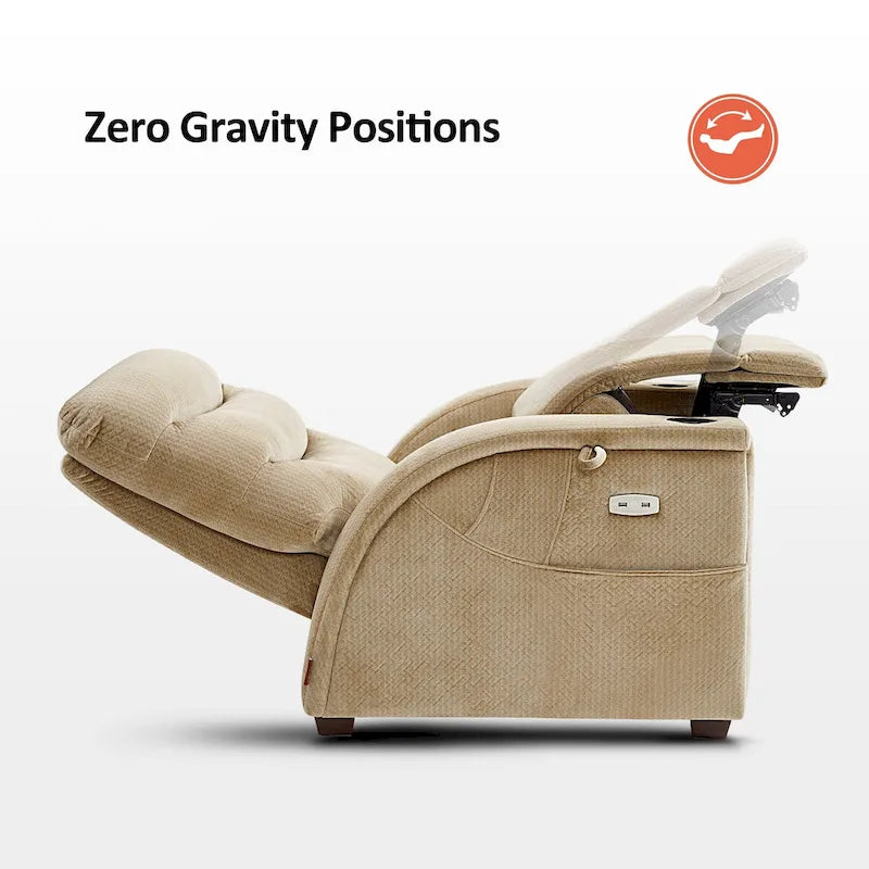 Poltrona reclinabile elettrica Zero Gravity con poggiatesta regolabile