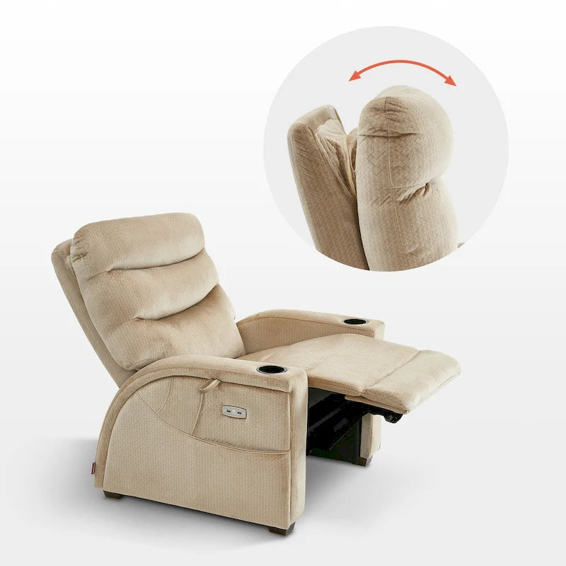 Poltrona reclinabile elettrica Zero Gravity con poggiatesta regolabile