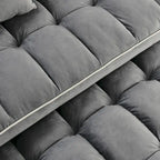 Divano Letto Futon Pieghevole con Porta di Ricarica USB, 141 cm, Velluto