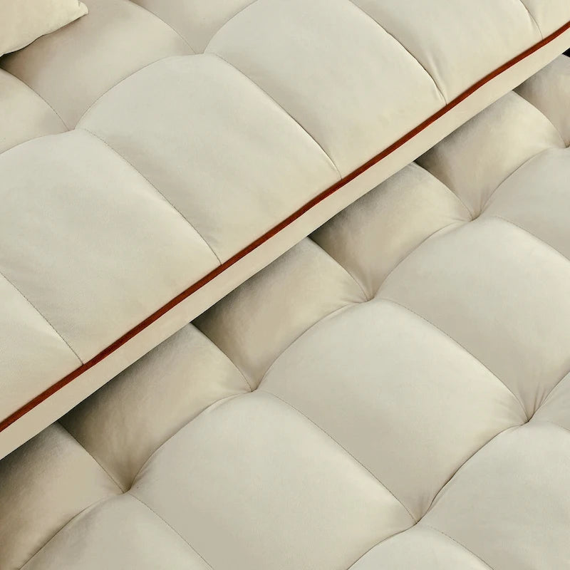 Divano Letto Futon Pieghevole con Porta di Ricarica USB, 141 cm, Velluto