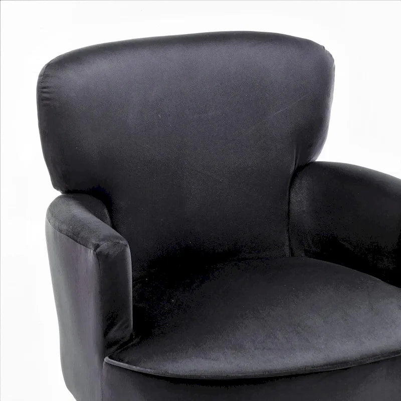 Poltrona d'accento in velluto con gambe in metallo dorato